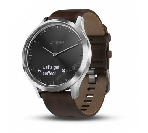 Смарт-часы Garmin Vivomove HR, E EU, Premium, Black-Silver, L