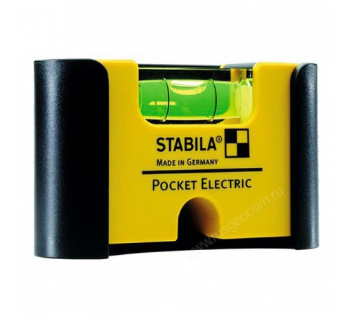 Строительный уровень Stabila Pocket Electric с чехлом на пояс