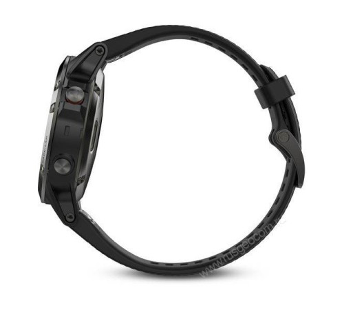 Часы с GPS Garmin Fenix 5 серые с черным ремешком и HRM-Tri