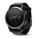 Часы с GPS Garmin Fenix 5S серебристые с черным ремешком