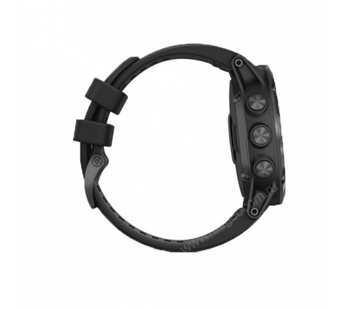 GPS-часы Garmin Fenix 5X PLUS Sapphire черные с черным ремешком