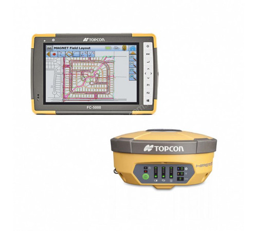 Полевой компьютер Topcon FC-5000 в роверном комплекте с ГНСС-приемником Topcon Hiper V