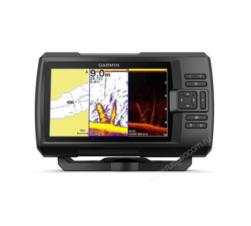 Эхолот Garmin Striker Plus 7cv с транцевым трансдьюсером