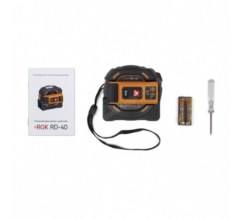 Лазерный дальномер с рулеткой RGK RD-40