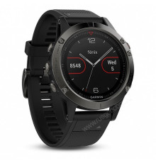 Навигатор-часы Garmin Fenix 5 Sapphire с GPS, с черным ремешком