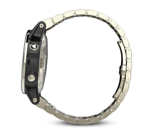 Часы с GPS Garmin Fenix 5S Sapphire золотистые с металлическим браслетом