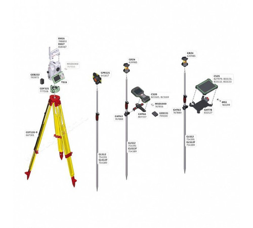 Роботизированный тахеометр Leica TS16 A R500 (1")