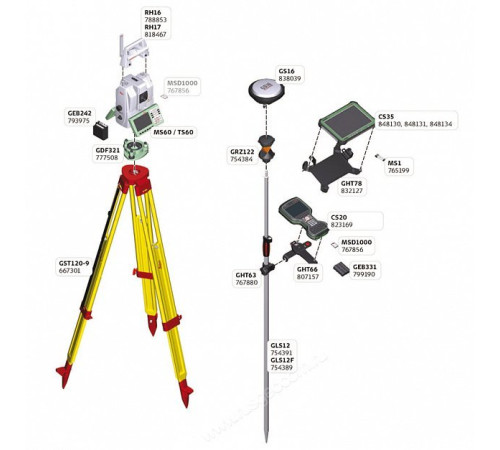 Роботизированный тахеометр Leica TS60 I 0.5"
