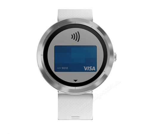 GPS-часы Garmin Vivoactive 3 серебристые с белым ремешком