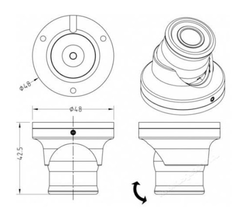 Видеокамера внешнего наблюдения Lowrance MINI CAMERA, FIXED COLOR w/ IR