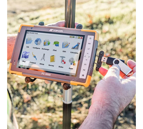 Полевой компьютер Topcon FC-5000 в роверном комплекте с ГНСС-приемником Topcon Hiper V