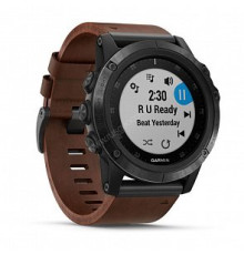 Смарт-часы Garmin Fenix 5x Plus,Sapph Slate Gray with Brown Leather Band