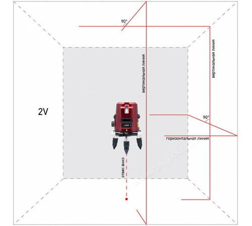 Лазерный уровень ADA 3D Liner 2V