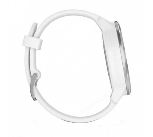 GPS-часы Garmin Vivoactive 3 серебристые с белым ремешком