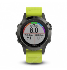 Часы с GPS Garmin Fenix 5 с желтым ремешком