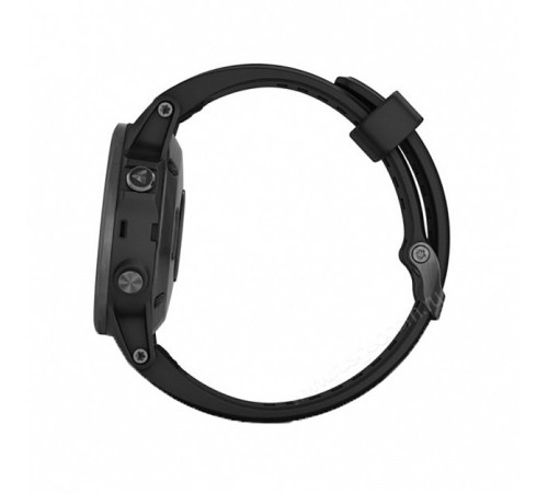 GPS-часы Garmin Fenix 5S PLUS Sapphire черные с черным ремешком