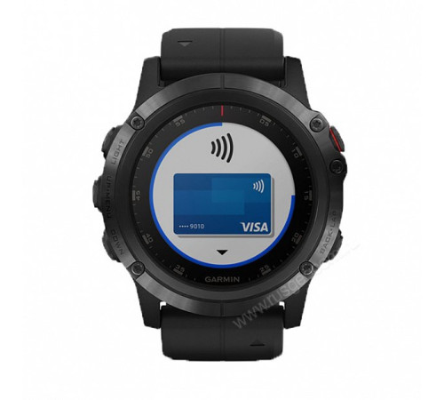 GPS-часы Garmin Fenix 5X PLUS Sapphire черные с черным ремешком
