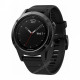 Часы с GPS Garmin Fenix 5 серые с черным ремешком