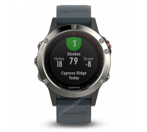Часы с GPS Garmin Fenix 5 с синим ремешком
