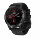 GPS-часы Garmin Fenix 5S PLUS Sapphire черные с черным ремешком