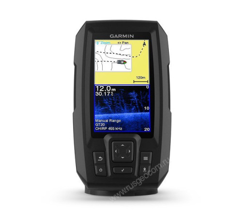 Эхолот Garmin Striker Plus 4cv с транцевым трансдьюсером