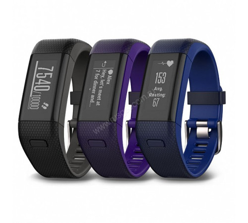 Фитнес-браслет Garmin vivosmart HR+ черно-серыеФитнес-браслет Garmin vivosmart HR+ фиолетовыеФитнес-браслет Garmin vivosmart HR+ темно-синие