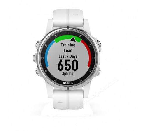 GPS-часы Garmin Fenix 5S PLUS Sapphire белые с белым ремешком