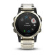 Часы с GPS Garmin Fenix 5S Sapphire золотистые с металлическим браслетом