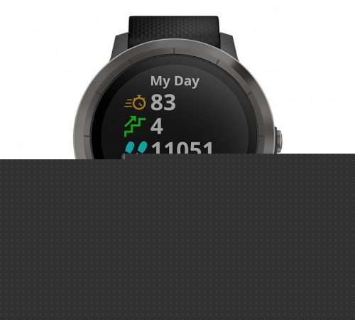 Смарт-часы Garmin Vivoactive 3 с функцией GARMIN PAY, черные с черным ремешком