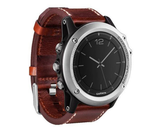 Навигатор-часы Garmin Fenix 3 Sapphire с кожаным ремешком