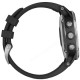 GPS-часы Garmin Fenix 5 PLUS Glass серебристые с черным ремешком