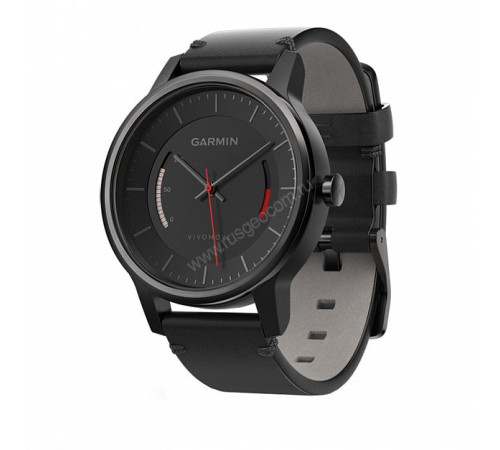 Смарт-часы Garmin Vivomove Classic, черные, кожаный ремешок