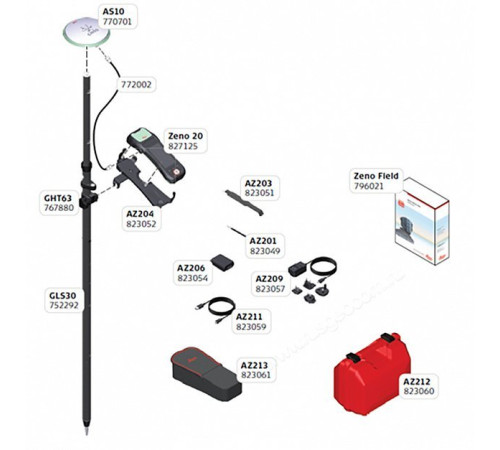Приемник LEICA Zeno 20 Android UMTS Handheld