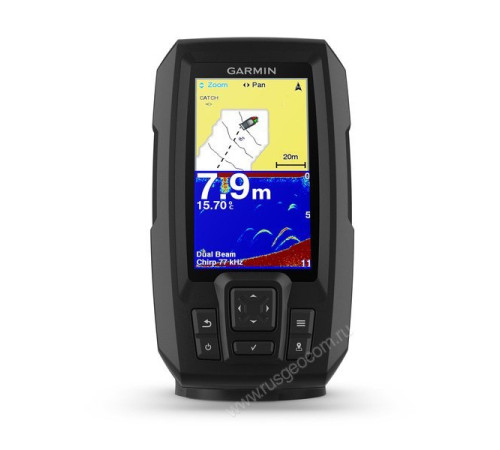 Эхолот Garmin Striker Plus 4 с транцевым трансдьюсером