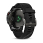 Часы с GPS Garmin Fenix 5 серые с черным ремешком и HRM-Tri