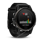 Часы с GPS Garmin Fenix 5S Sapphire черные с черным ремешком