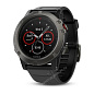 Часы с GPS Garmin Fenix 5S Sapphire серые с черным ремешком