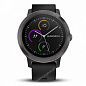 Смарт-часы Garmin Vivoactive 3 с функцией GARMIN PAY, черные с черным ремешком