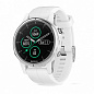 GPS-часы Garmin Fenix 5S PLUS Sapphire белые с белым ремешком