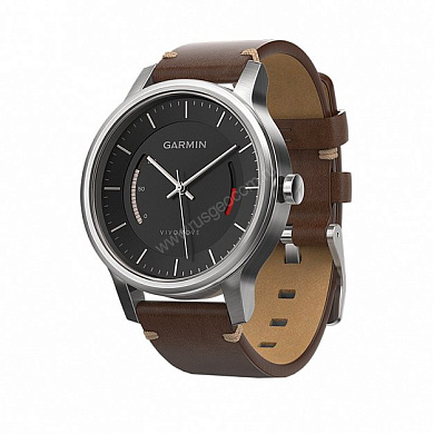 Смарт-часы Garmin Vivomove Premium, стальной корпус, кожаный ремешок