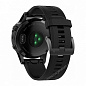 Часы с GPS Garmin Fenix 5 серые с черным ремешком